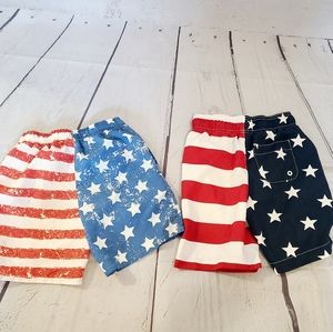Boys Swim Bathing Suits American Flag